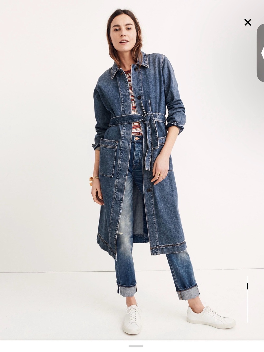 Madewell Denim Duster Coat